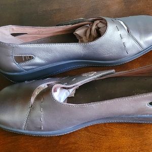 Hotter Comfort Concept Bliss Womens Mary Jane Leather Metallic Copper Shoes 11